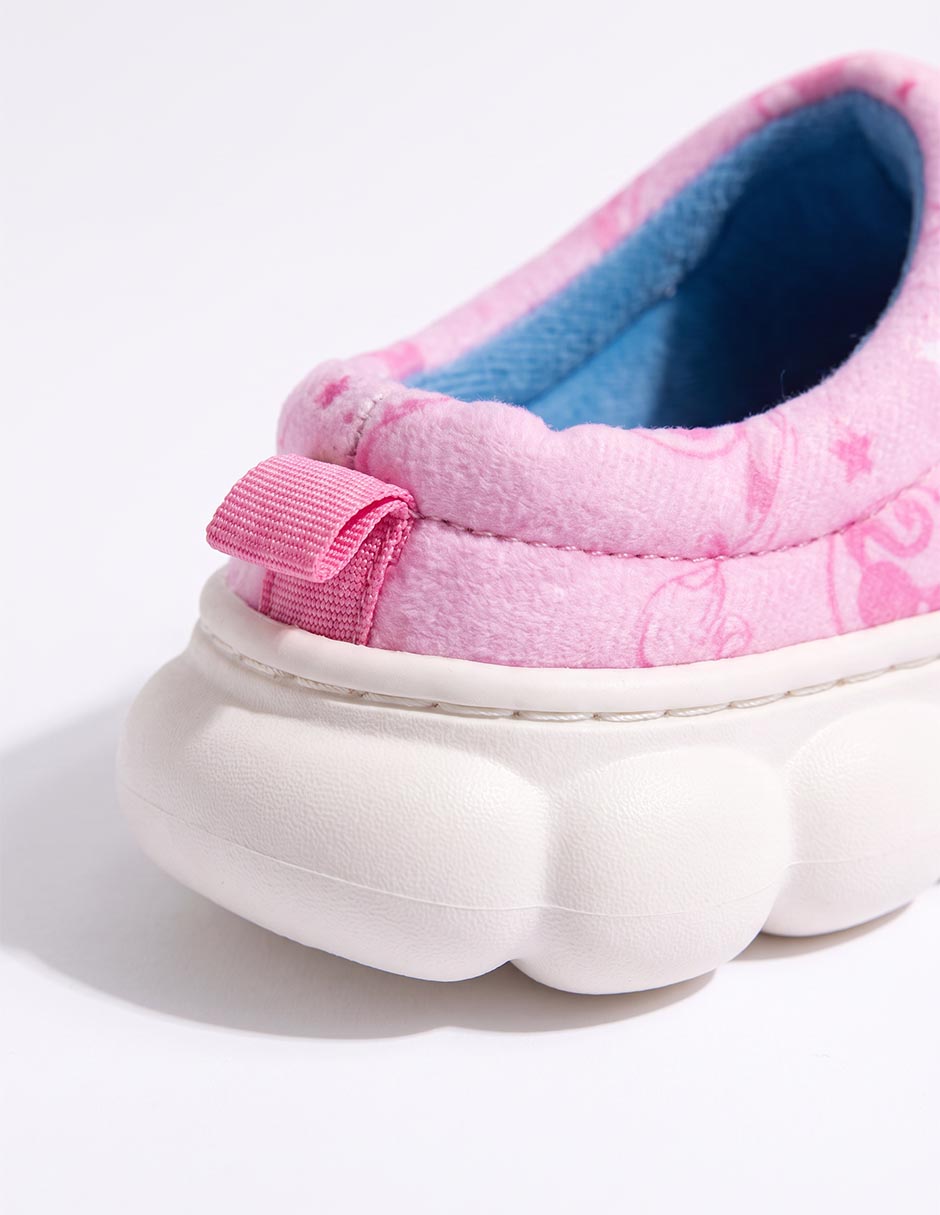 Pantufla barbie para niña
