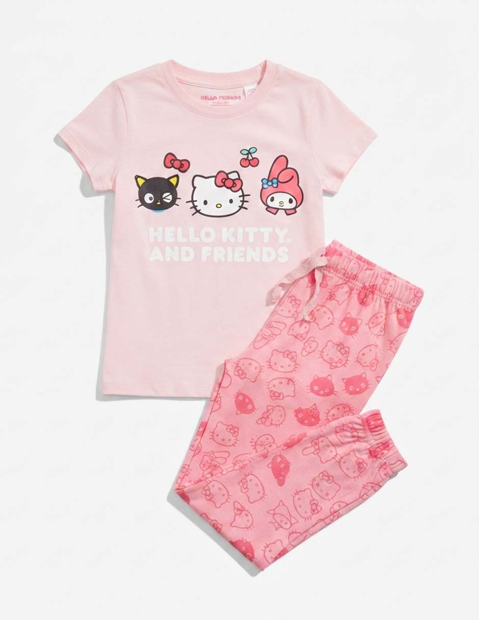 Conjunto pijama Hello Kitty and Friends para niña Conjunto pijama Hello Kitty and Friends para niña