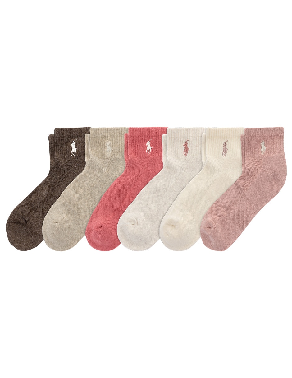 Tín de algodón para infantil niña 6 pares Tín de algodón para infantil niña 6 pares