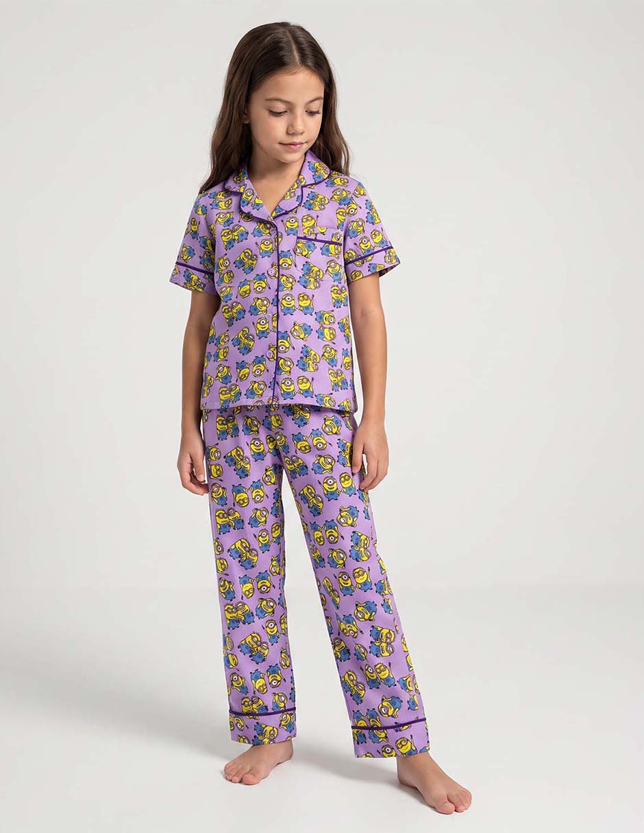 Conjunto pijama minions para niña