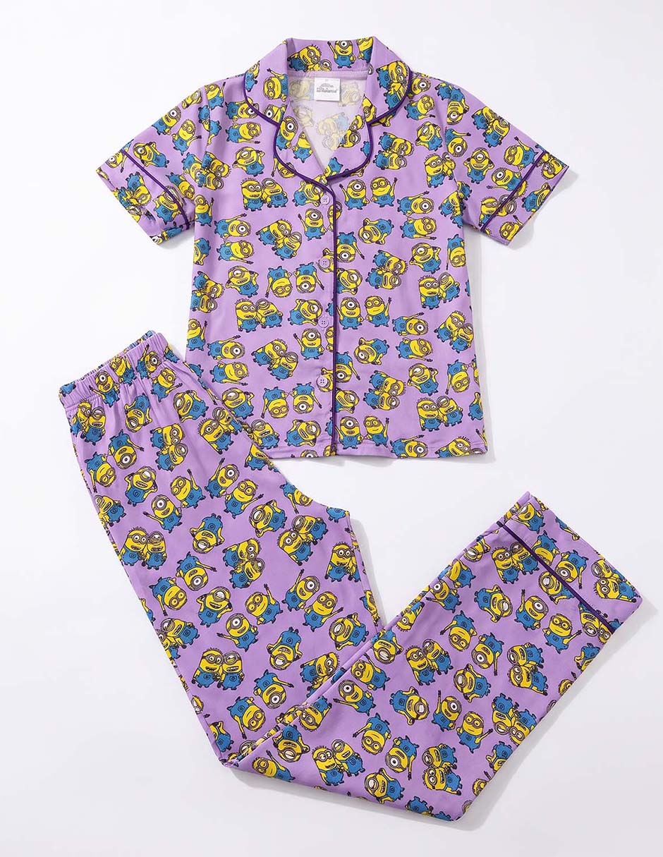 Conjunto pijama minions para niña 2