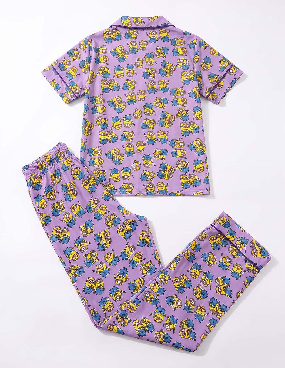 Conjunto pijama minions para niña 3