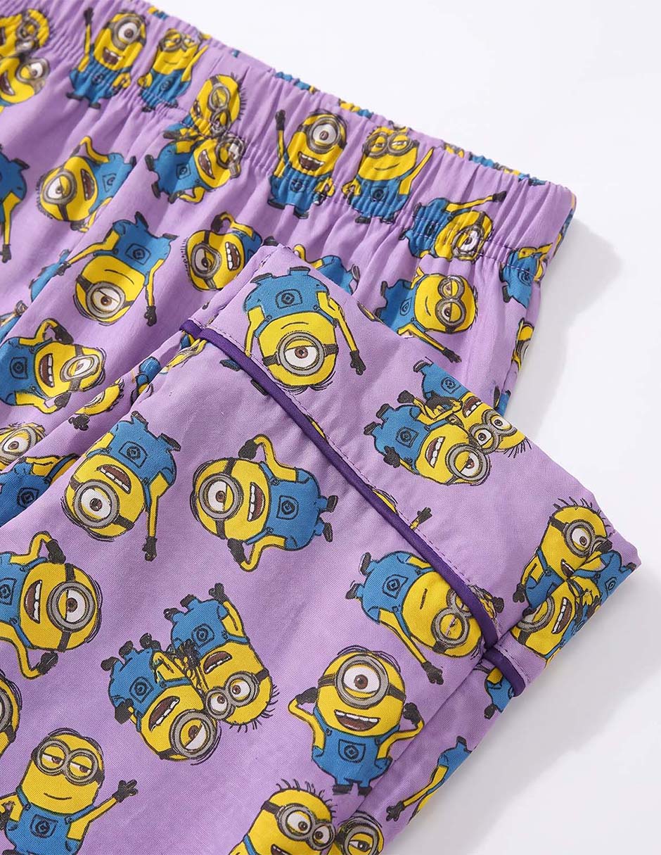 Conjunto pijama minions para niña 4