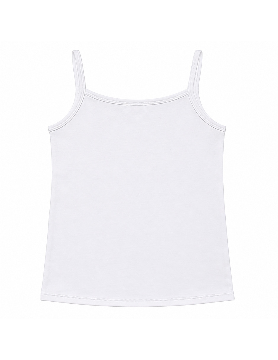 Camiseta cuello redondo essentials para niña 3