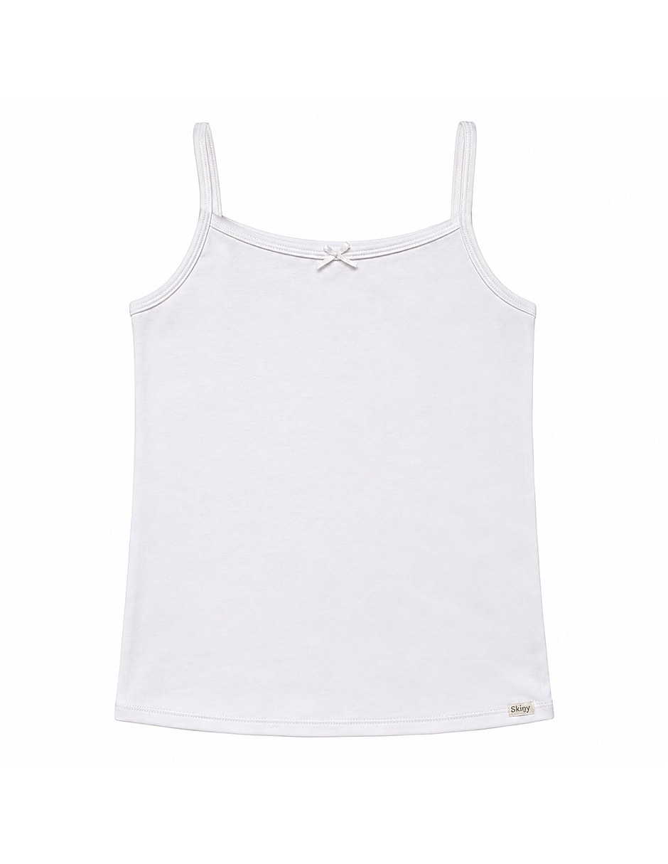 Camiseta cuello redondo essentials para niña 4
