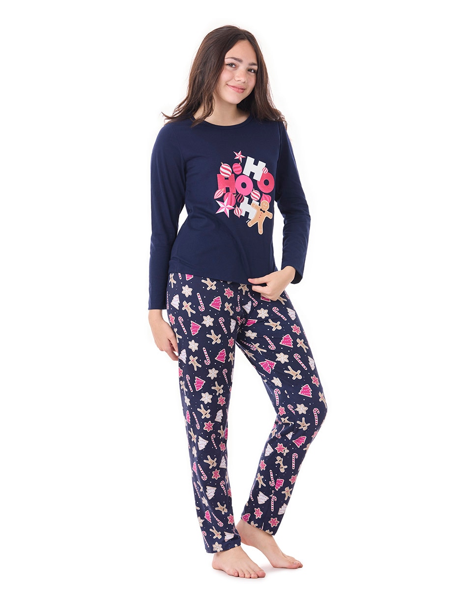 Conjunto pijama Ho Ho Holidays para niña