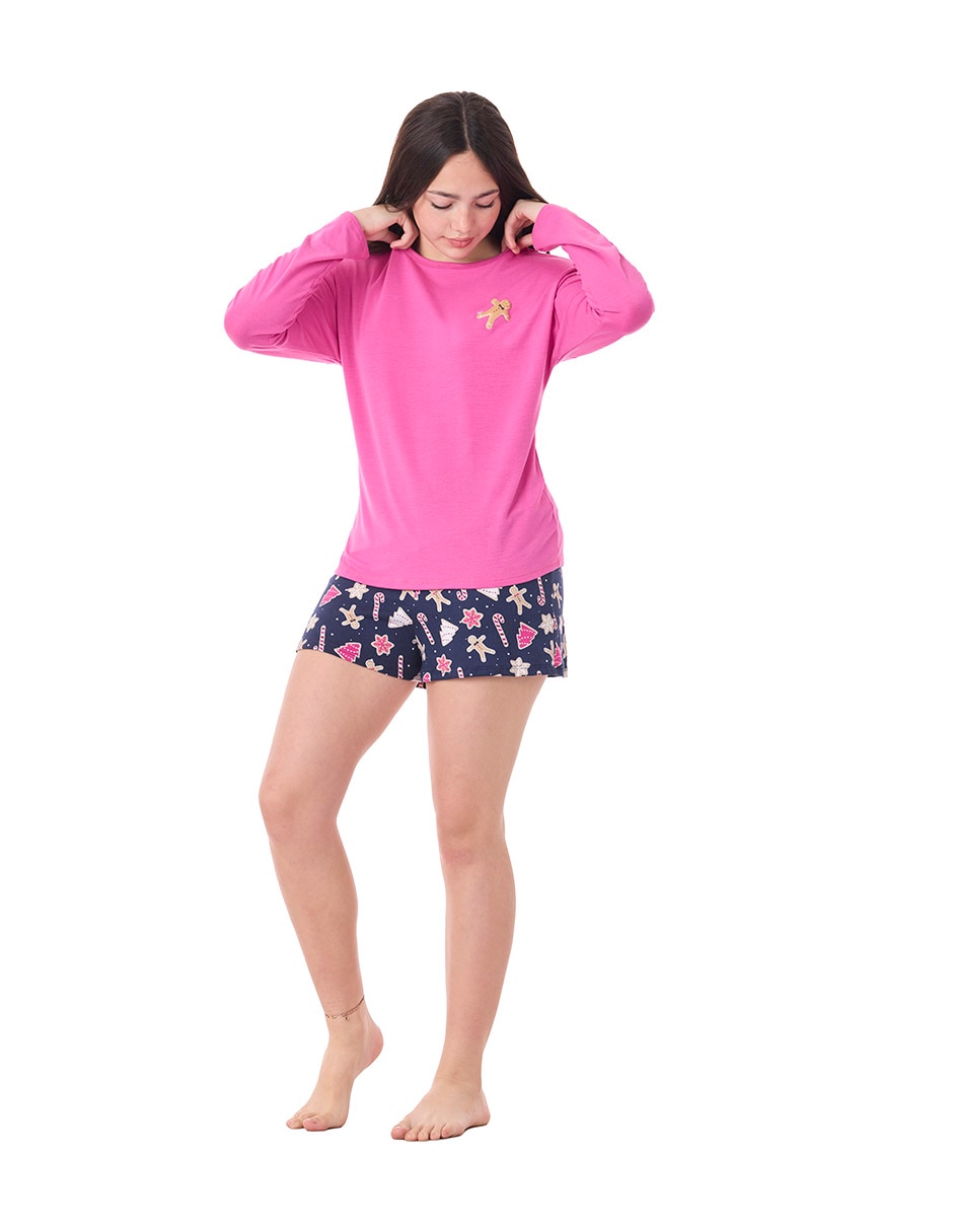 Conjunto pijama Ho Ho Holidays para niña