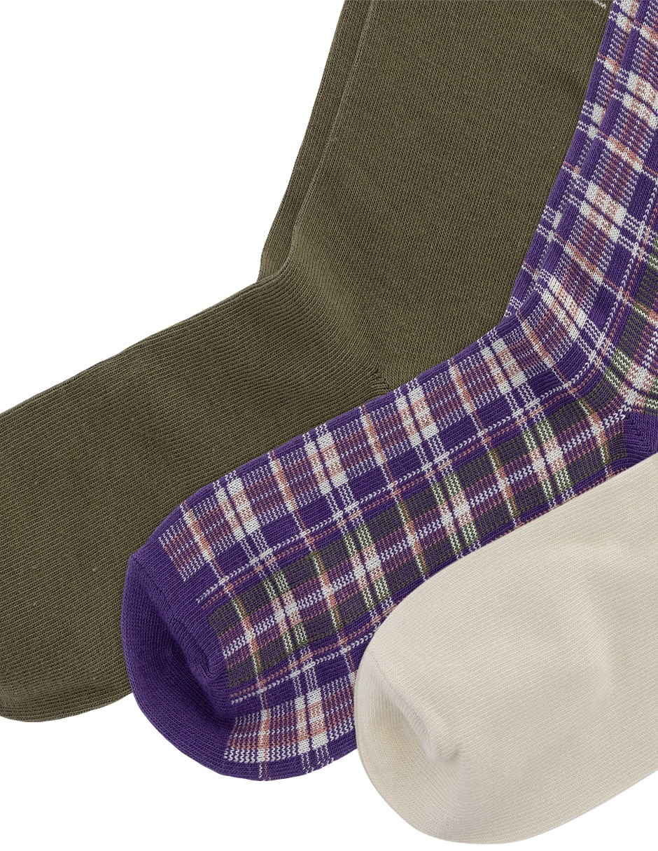 Set calcetín de algodón para niña 3 pares 3