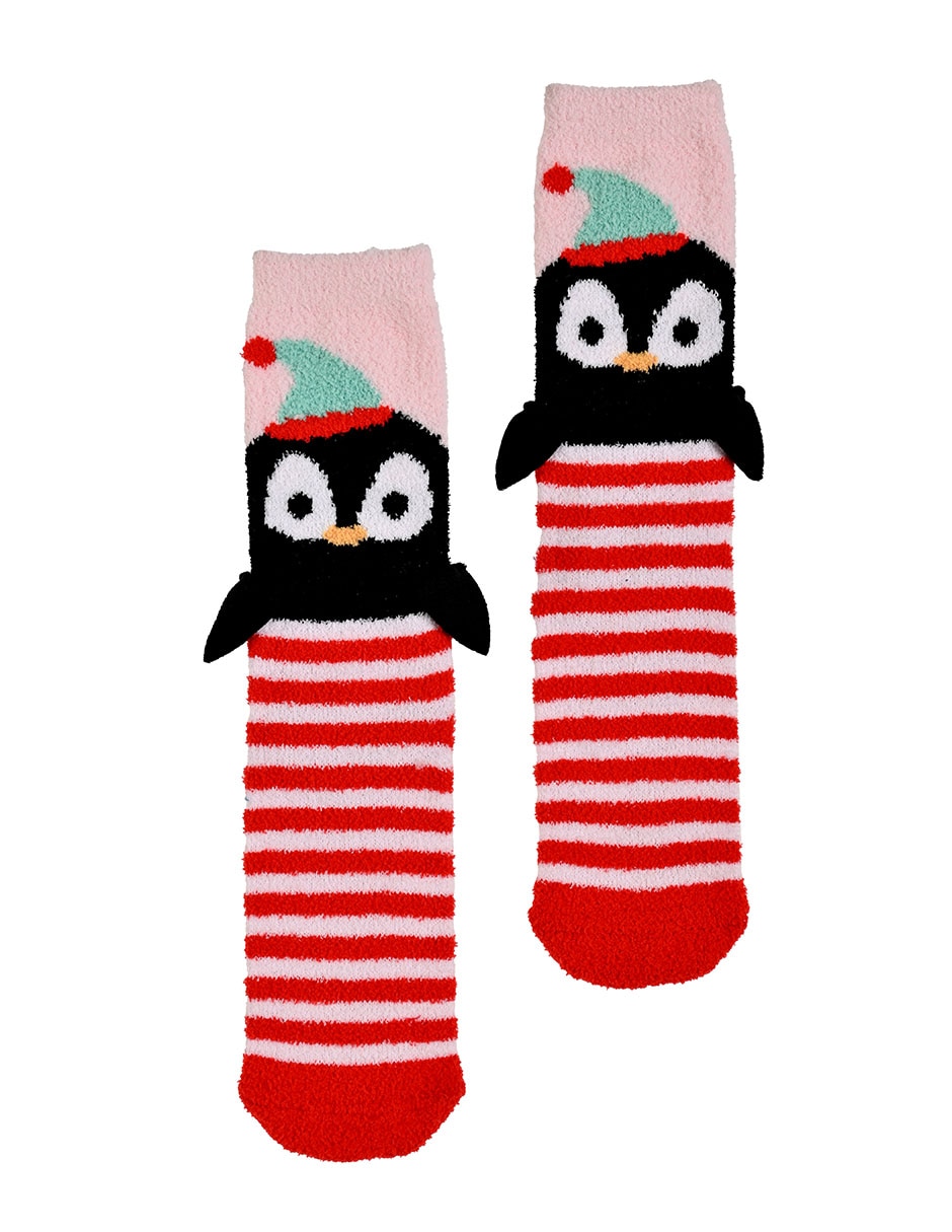 Calcetines Pingüino Cabin de poliéster para niña 4