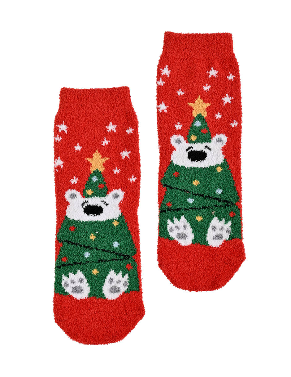 Calcetines Oso Cozy de poliéster para niña 4