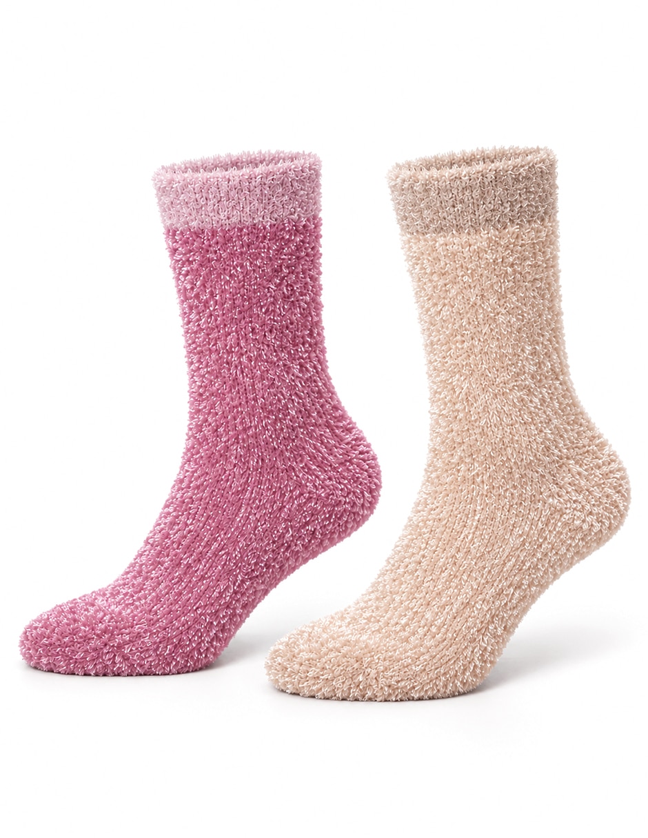 Calcetín antiderrapante para niña 2 pares Calcetín antiderrapante para niña 2 pares