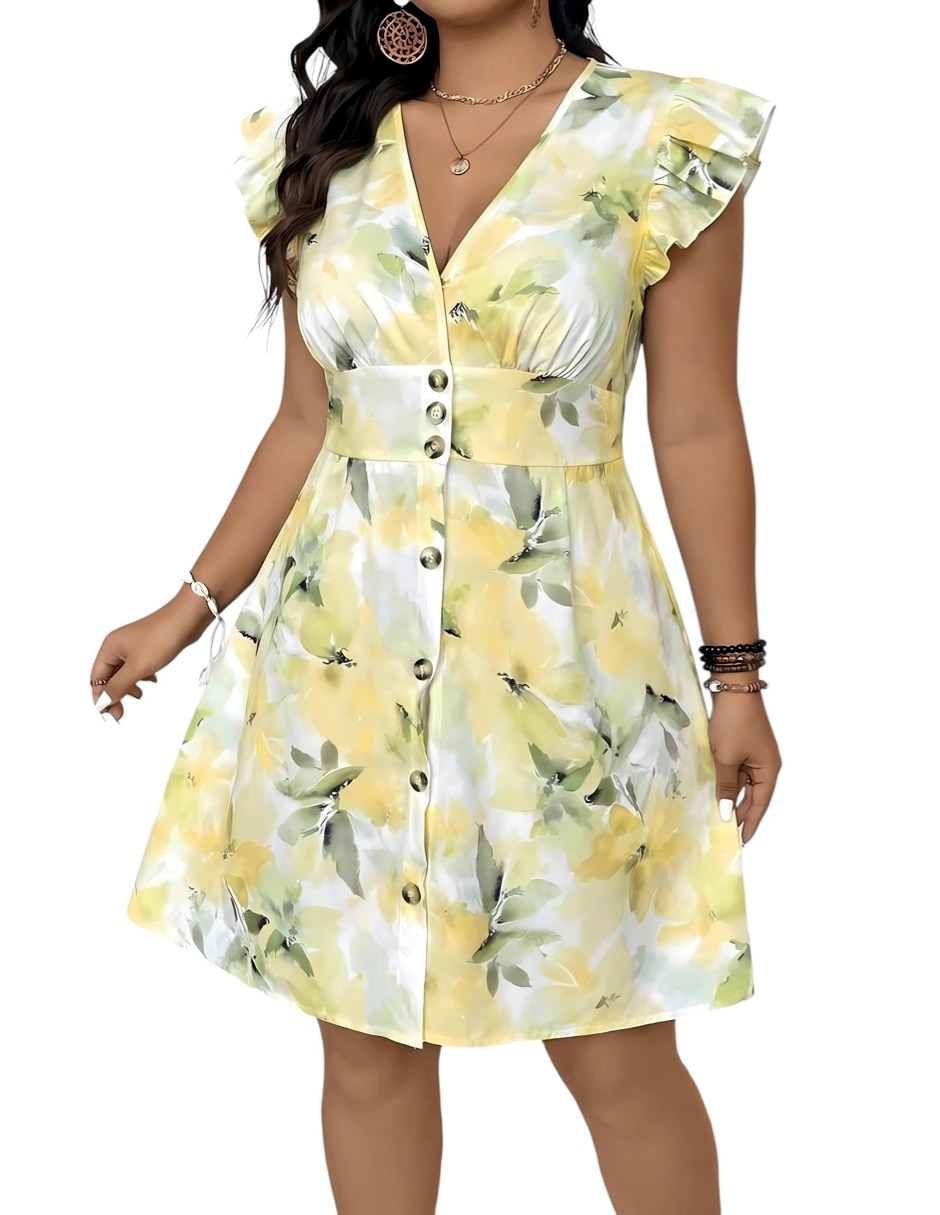 Vestido arriba rodilla casual para mujer