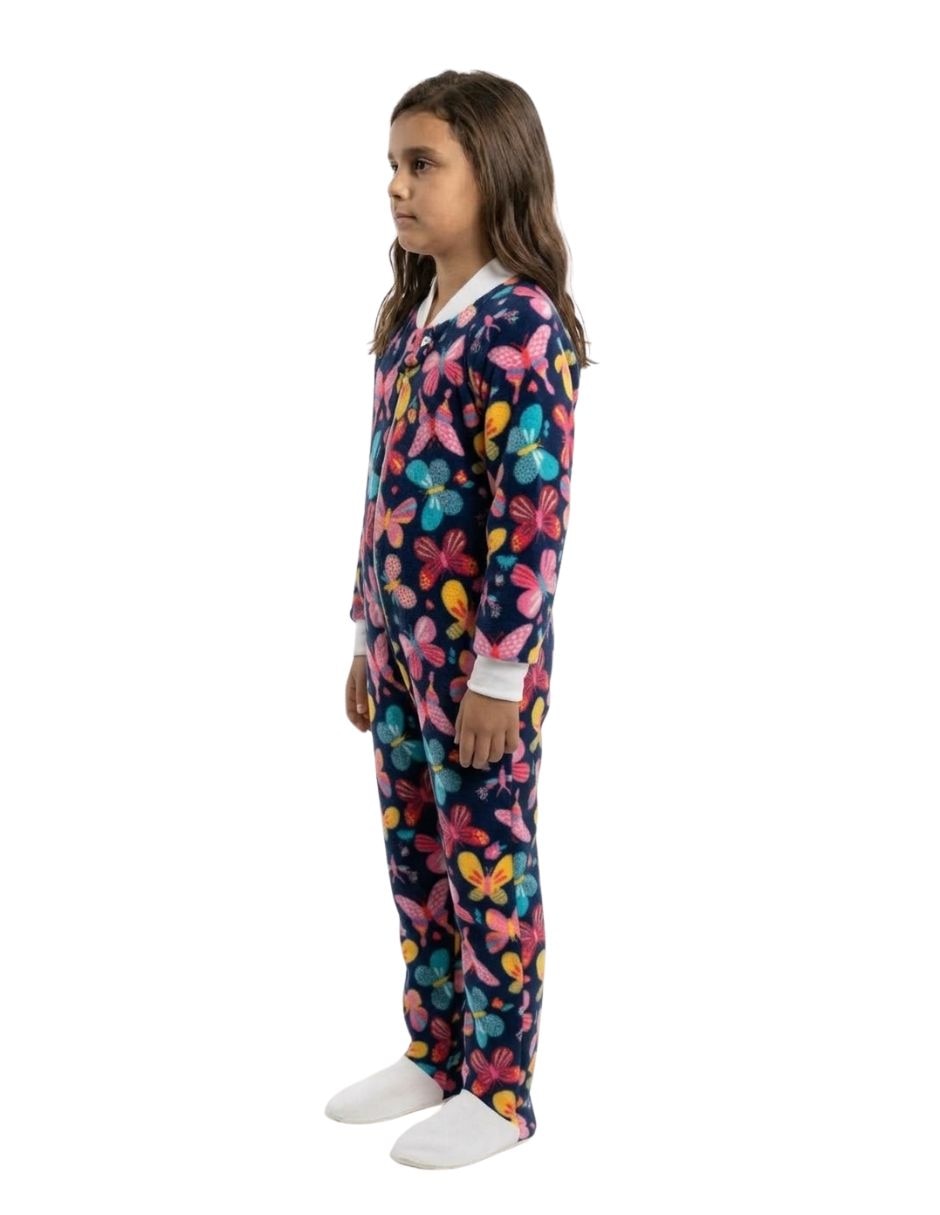 Mameluco Mariposas de Polar fleece para Infantil / Niños grandes Niña 2