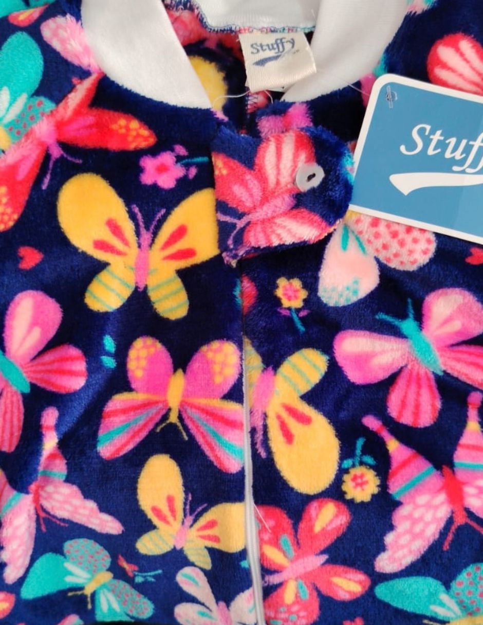Mameluco Mariposas de Polar fleece para Infantil / Niños grandes Niña 3