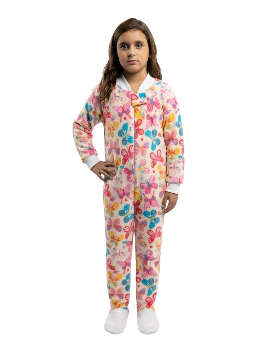 Mameluco Mariposas de Polar fleece para Infantil / Niños grandes Niña