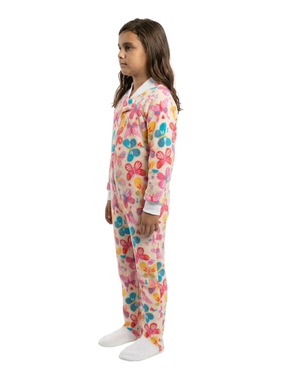 Mameluco Mariposas de Polar fleece para Infantil / Niños grandes Niña 2