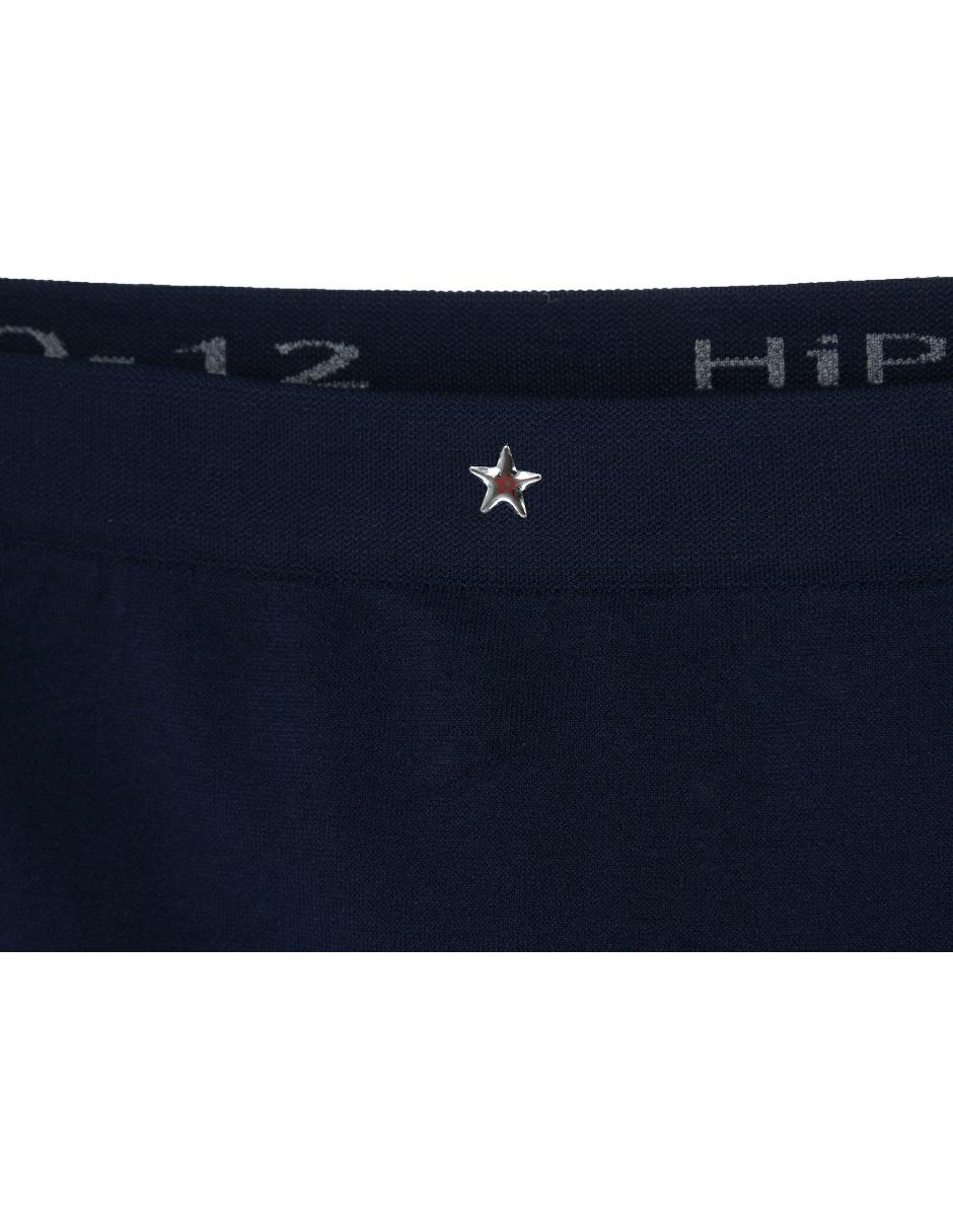 BOXER LARGO PUNTO BCO, M, AZUL MARINO